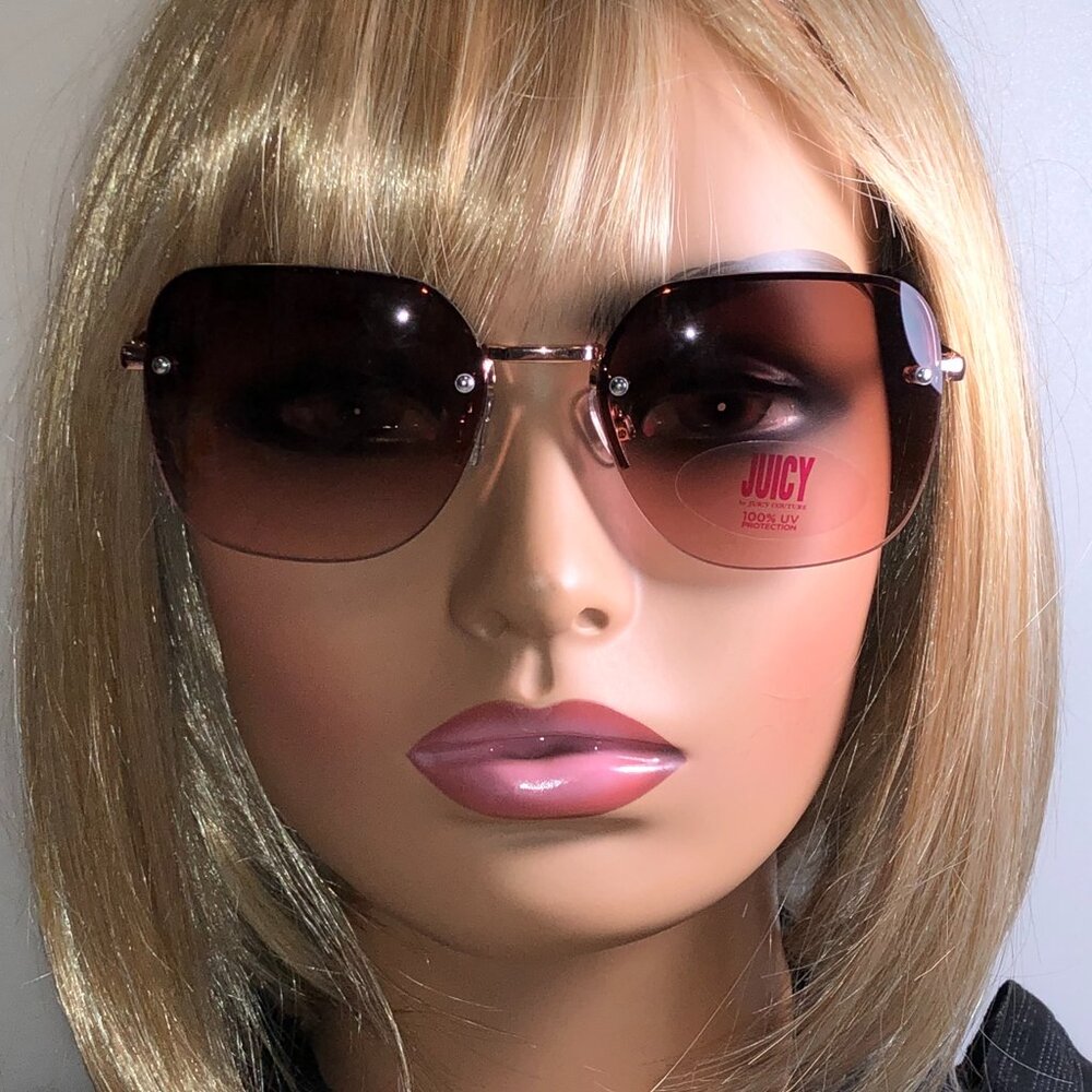 Juicy Couture Oversized Pink & Brown Sunglasses - Picture 1 of 5